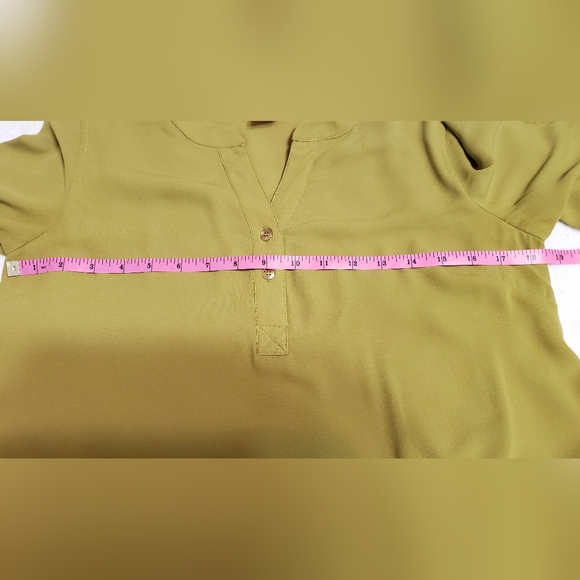 Catherine Malandrino Green Blouse 3/4 Sleeve Size S - Picture 9 of 11